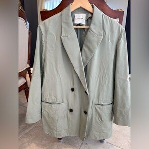 Women double breasted trench
